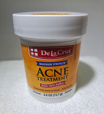 De La Cruz 10 Sulfur Acne Treatment Ointment Oil-Free 2.6 oz Exp 01/29
