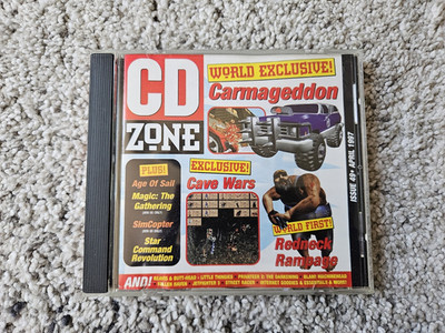 Carmageddon / Redneck Rampage PC Zone Demo Disc April 1997 PC CD-ROM Retro Gamer