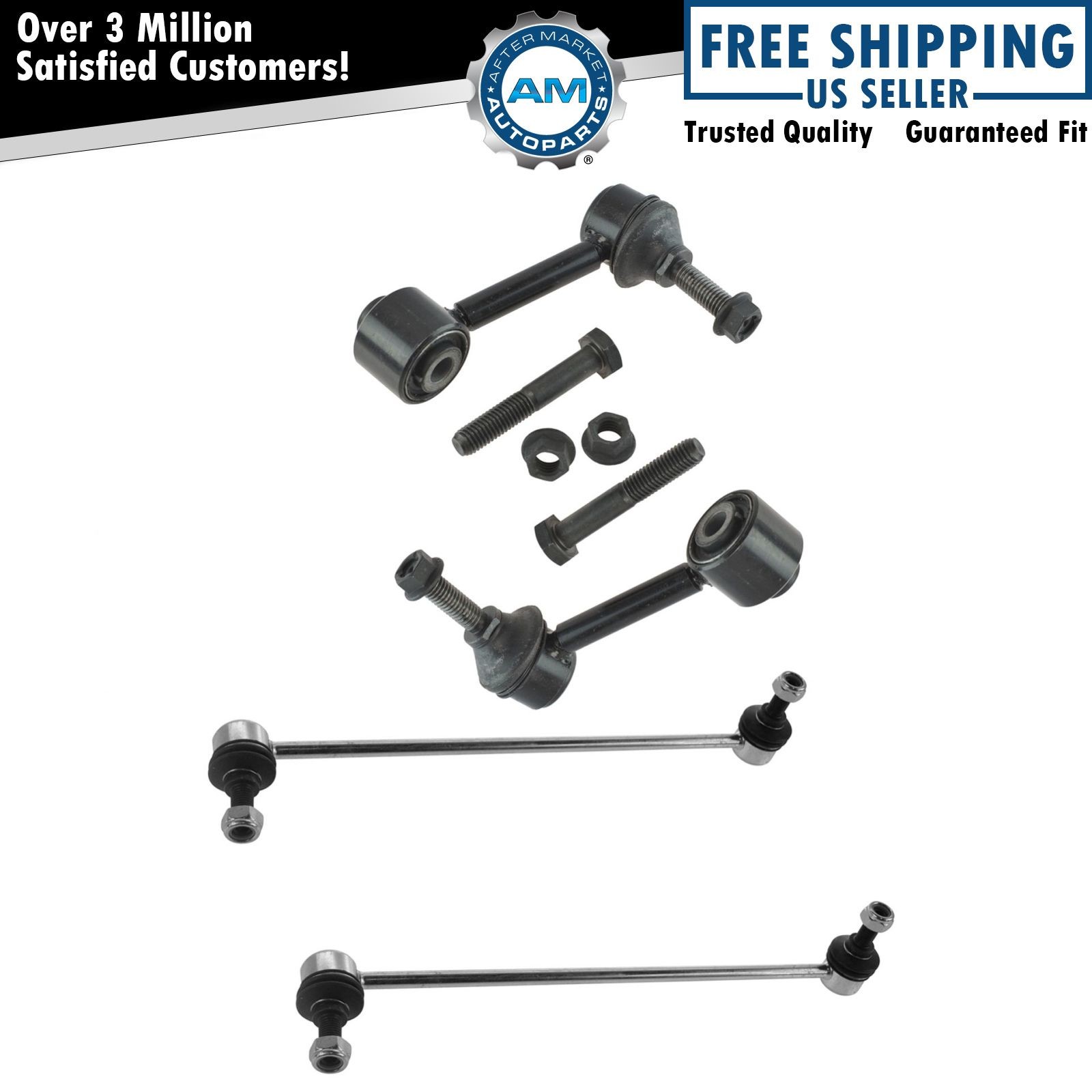 Stabilizer Sway Bar End Link Front Rear LH RH Set of 4 Kit for Audi VW New