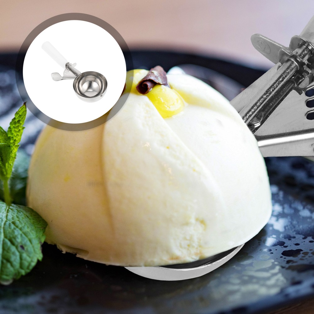 Stainless Steel Ice Cream Scoop Easy to Handle Grip for Home and Restaurant Use
