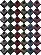 42 PCS Soft Cotton Paisley Bandanas Bulk, Cowboy, Handkerchief, Men, Women