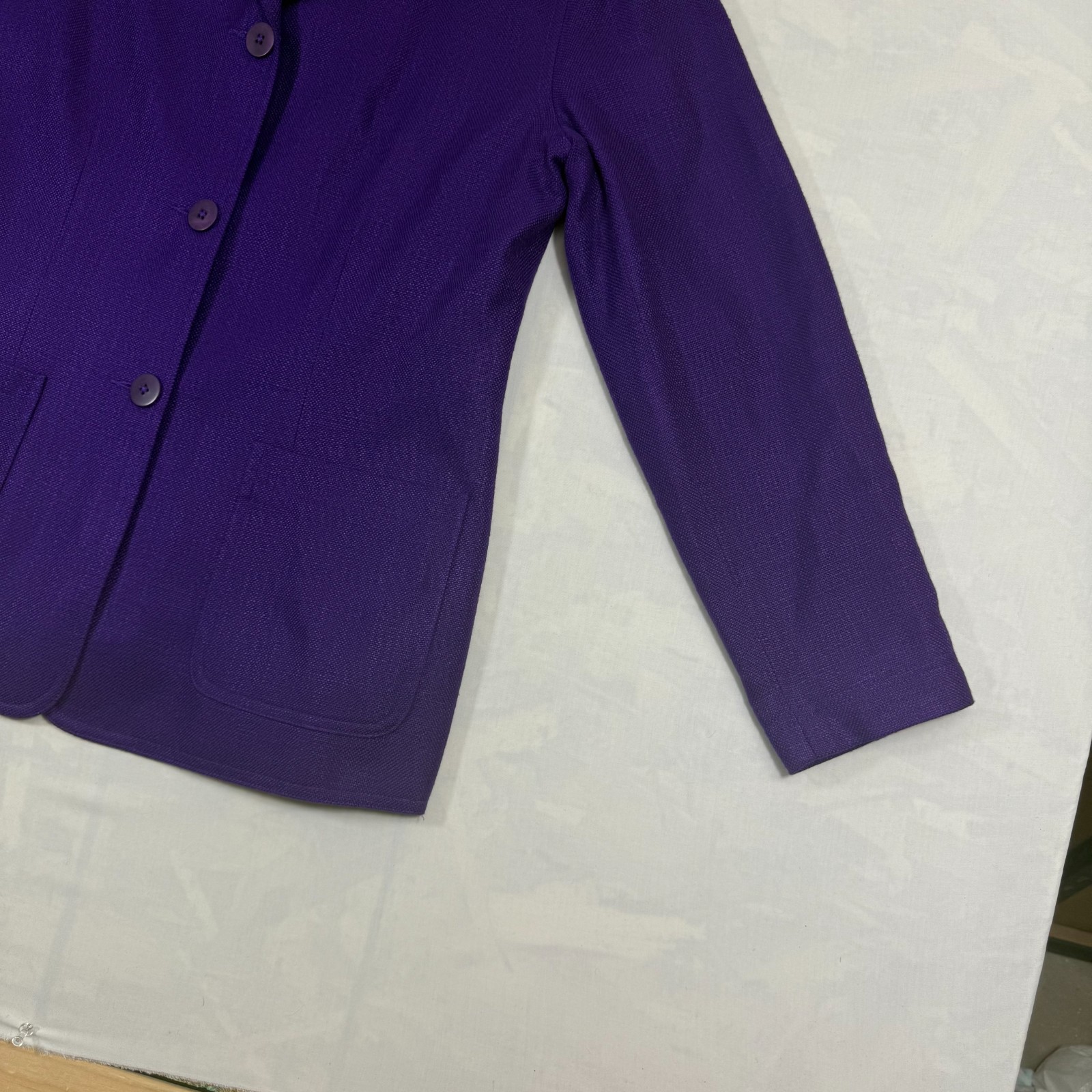 Essential Elements Blazer Jacket Womens Medium Pu… - image 4