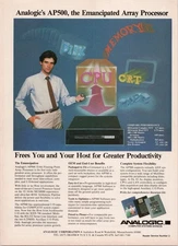Analogic AP500 Vintage 1980s Computer Processor Print Ad Original