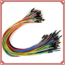 60-Core 22AWG Dupont Wire 30cm Gold-Plated Terminal Jumper Wires 60pcs 6 color