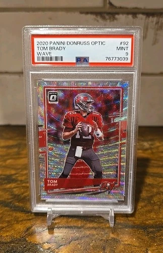 Tom Brady 2020 Panini Donruss Optic #92 Wave 87/199 PSA 9 Mint TB Buccaneers