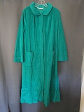 shadowline vintage housecoat green midium polyester
