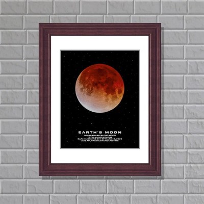 Blood Moon March 3, 2026, Lunar Eclipse New 8x10 Unframed Print MBMTLE45RVT