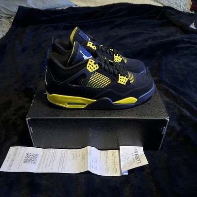 Nike Air Jordan 4 Retro Yellow Thunder 2022  DH6927-017 Size 10 Mens New