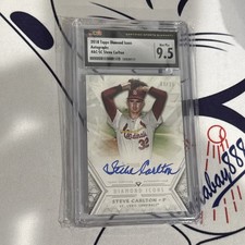 2018 Topps Diamond Icons Steve Carlton Auto Autograph /25 CSG 9.5