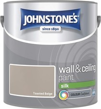 Johnstone's Wall & Ceiling Paint Silk Emulsion Smooth Finish Tin 2.5L All Colors
