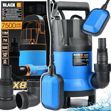 Pompa Immersione Elettropompa Sommersa Acque Scure Sporche e Chiare 750W 7500L/h