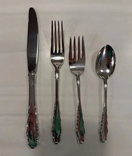 English Provincial Reed & Barton Sterling Silver Flatware Set for 12, 48 Pieces