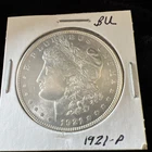 (1) BU 1921 (P) Morgan Silver Dollar Brilliant Uncirculated 90% *8761