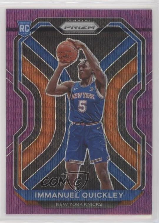 2020-21 Panini Prizm Purple Wave Prizm Immanuel Quickley #296 3pu