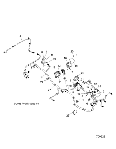 Polaris Regulator Adapter Harness, Genuine OEM Part 2413573, Qty 1 - Picture 2 of 2
