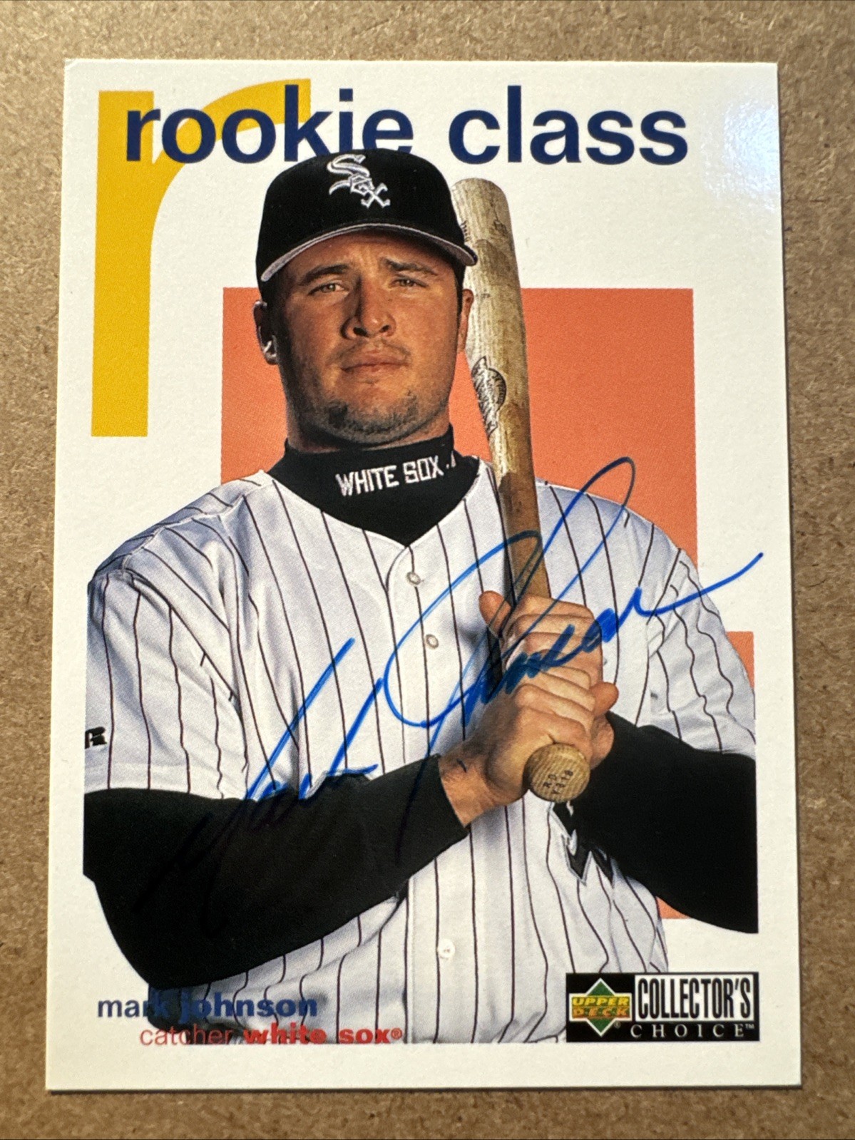 MARK JOHNSON 1998 Collector's Choice #421 Autographed SIGNED CHICAGO WHITE SOX