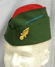 4° LEGIONE STRANIERA FANTERIA RGT BERRETTO OLTREMARE INDO-ALGERIA ANNI 50 BERRETTO LATERALE 53cm