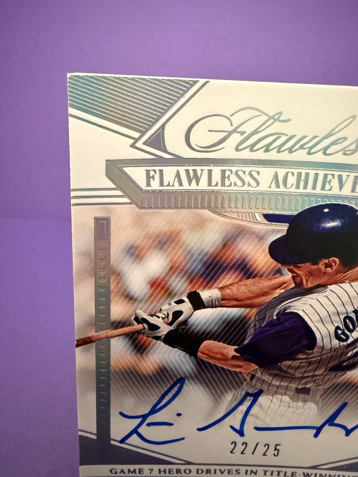 🔥 2023 Panini Flawless Luis Gonzalez Auto /25 #FA-LG DBacks NM 🔥 view 3