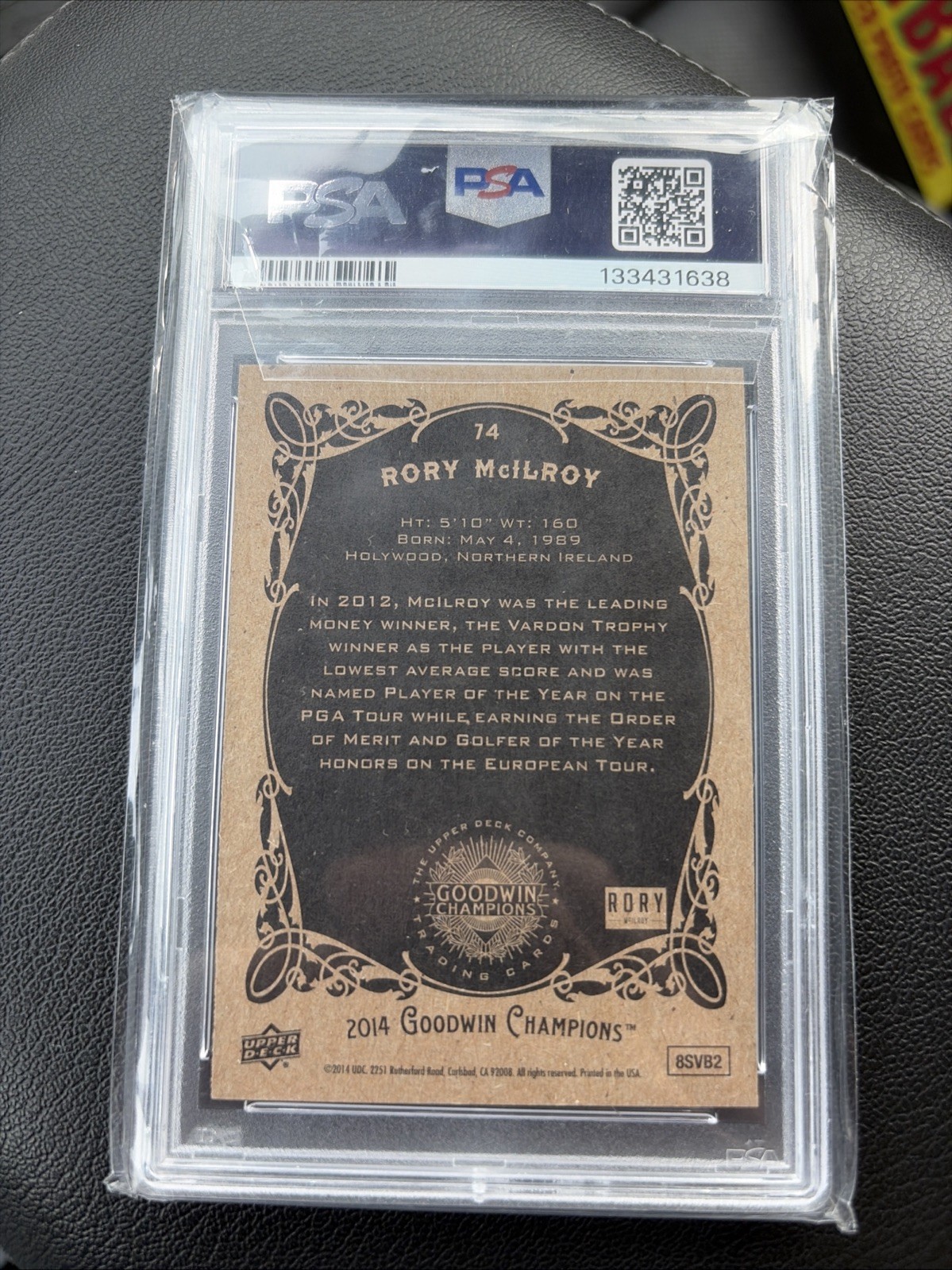2014 Goodwin Champions #74 RORY McILROY Rookie Card RC - PSA 6 view 2