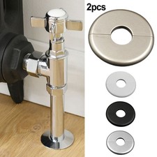 2x Radiator Pipe Cover Collar 2.7 Dia 15mm Hole Slide Over Existing Pipe New