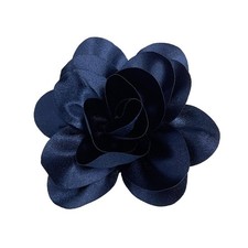 Satin Rose Flower Large Brooches Lapel Pins Fabric Flower Brooch Pin Classic for