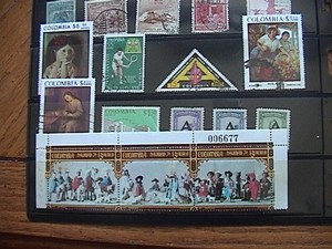 COLOMBIA - SELECTION OF MINT &  USED STAMPS, LITTLE DUPLICATION