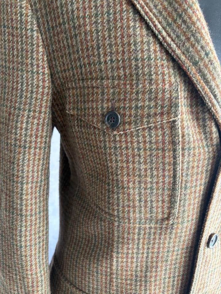 Brooks Brothers Outerwear Men's Top Coat Sz Medium Ireland Lambswool Olive Green - Image 3 of 4
