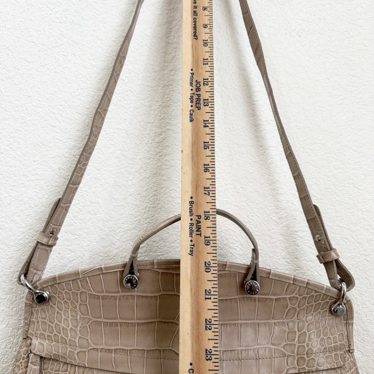 FURLA Piper Cartella Sabbia/Beige Croc Embossed Leather Tote