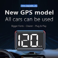 Easily InstFor Allable Car HUD GPS Speed Measurement Device USB Powered