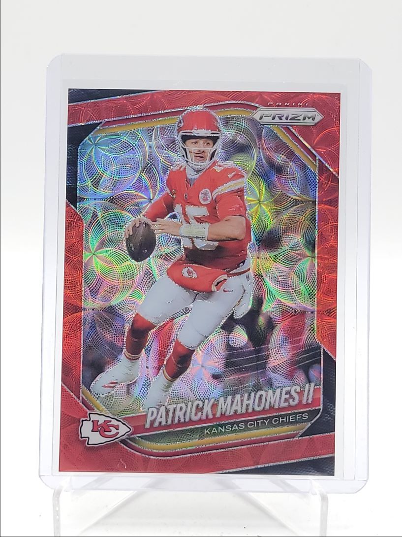 PATRICK MAHOMES II 2025 PANINI PRIZM RED CHOICE CHIEFS #26 /20 Q5692