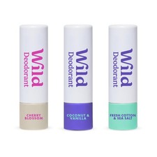Wild 3-Pack Mini Deodorant: Fresh Cotton, Coconut  Vanilla, Cherry Blossom - Tr