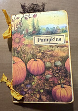 Junk Journal fall themed, mini journal, handmade