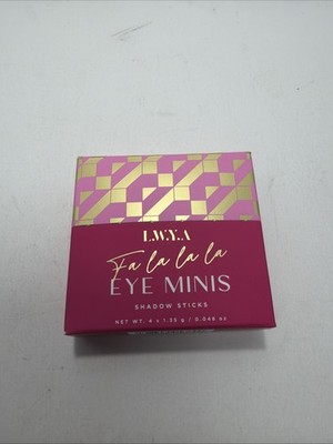 L.W.Y.A. Fa La La La Eye Minis Shadow Sticks Set Of 4 Multi Color New In Box