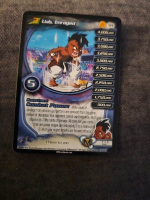 Uub DBZ Card CCG, TCG - Rare Dragon Ball Z,Sub, Enraged - Power Level,