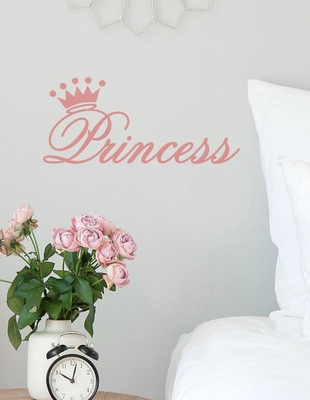 #ad princess wall decal Pink $6.00