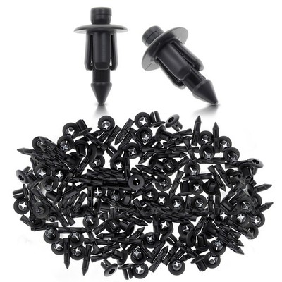6mm Hole Dia Plastic Push In Rivets Fastener Pin Clips ATV For