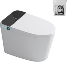 WinZo Rear Outlet Smart Toilet With Bidet, Back Flush Auto Open, Auto Flush