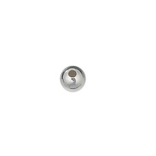 115 pcs Solid Sterling Silver 4mm Round Seamless Beads
