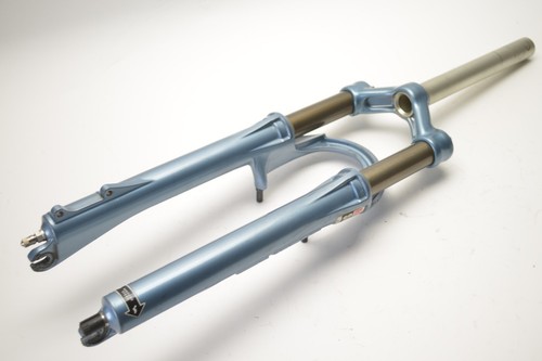 ROCK SHOX DUKE BLUE 1 1/8" THREADLESS 26" BICYCLE SUSPENSION FORK 215 MM STEERER - Picture 12 of 13