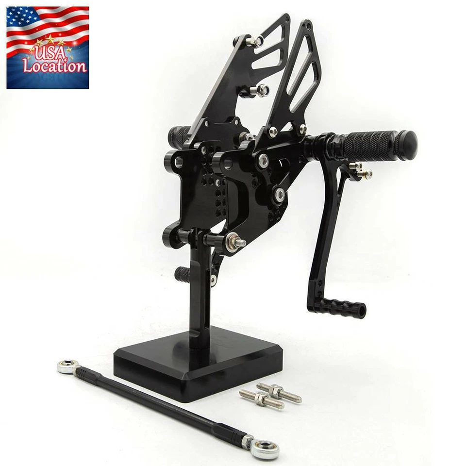 Para NINJA ZX10R 2006 2007 2008 2009 2010 CNC conjunto de pegadas traseiras GP Shift - Imagem 3 de 4