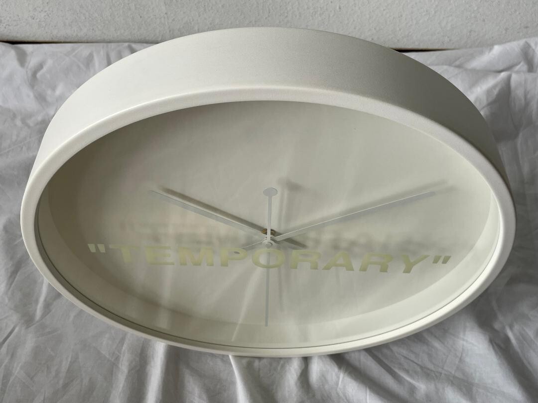 Virgil Abloh x IKEA MARKERAD Temporary Wall Clock Off White Virgil Abloh x IKEA MARKERAD Temporary Wall Clock Off White