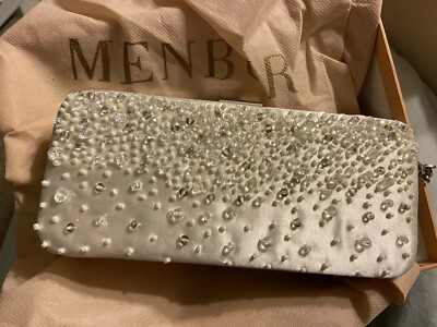Menbur Embellished wedding clutch with strap (see Matching Shoes)