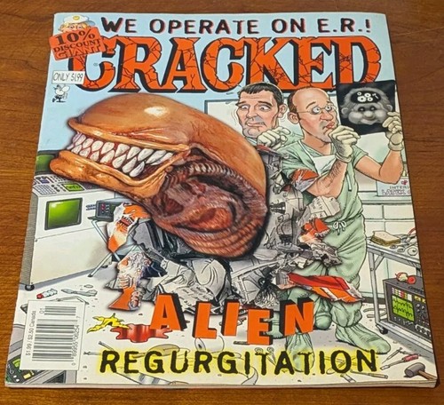 Cracked Magazine #323 enero 1998 regurgitación alienígena y operamos en E.R. En muy buen estado - Imagen 2 de 18