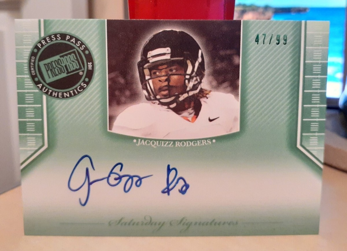 2011 Press Pass Legends #d/99 Jacquizz Rodgers Rookie Auto OREGON