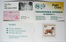 PORTOCARD, Q-1996-5.000-52 (3)  Tierschutz HEPPENHEIM, Briefmarke postfrisch