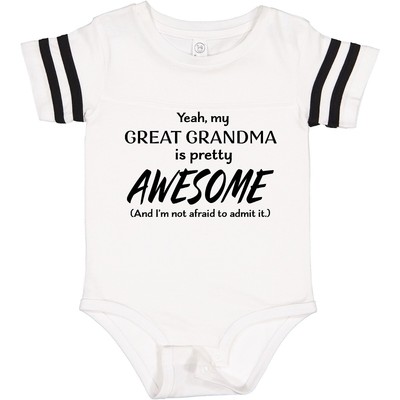 Inktastic Yeah My Great Grandma Is Pretty Awesome Baby Bodysuit Grandmother Joke