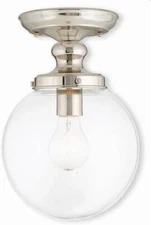 Livex Lighting 50901-35 Traditional One Light Ceiling Mount