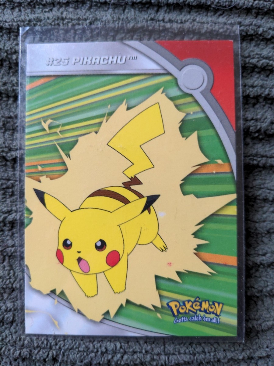 Pikachu #25 HV6 - Pokemon Topps Series 3 - TV Animation Heroes