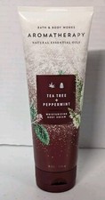 BATH BODY WORKS AROMATHERAPY Moisturizing Body Cream Tea Tree Peppermint 8oz