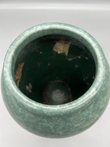 Robinson Ransbottom Pottery Oil Jar Victoria Green Glaze 1930s Arts Crafts Ohio - Picture 5 of 8